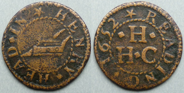 Reading, Henry Head 1652 farthing